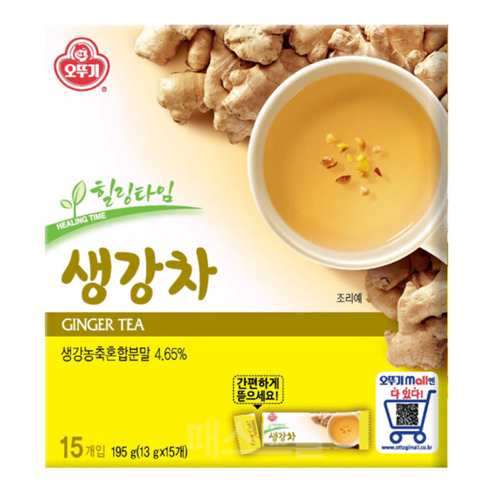 Ottogi Ginger Tea, 13 g × 15 Sachets (195 g)
