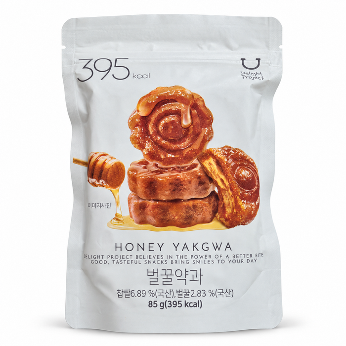 Delight Project Honey Yakgwa (벌꿀약과) – Korean Honey Pastry, 85g